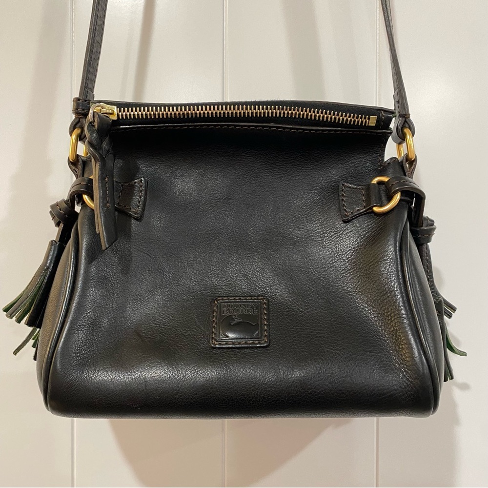Dooney & Bourke Florentine Mini Zip Crossbody Black